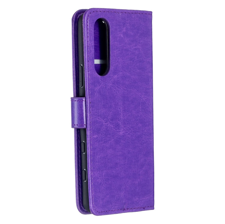 For Sony Xperia 5 II Crazy Horse Texture Horizontal Flip Leather Case with Holder & Card Slots & Wallet & Photo Frame