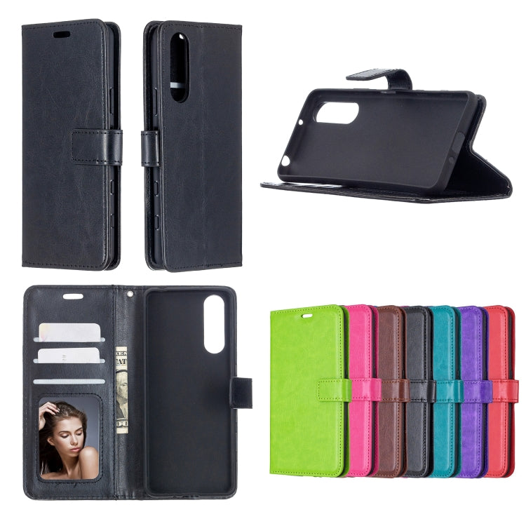 For Sony Xperia 5 II Crazy Horse Texture Horizontal Flip Leather Case with Holder & Card Slots & Wallet & Photo Frame
