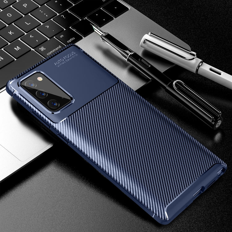 For Samsung Galaxy S21 5G Carbon Fiber Texture Shockproof TPU Case