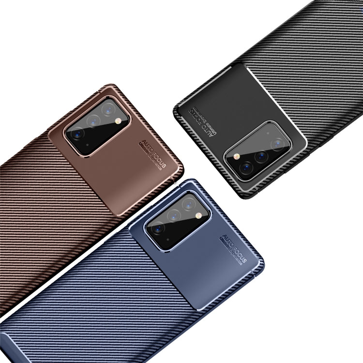 For Samsung Galaxy S21 5G Carbon Fiber Texture Shockproof TPU Case
