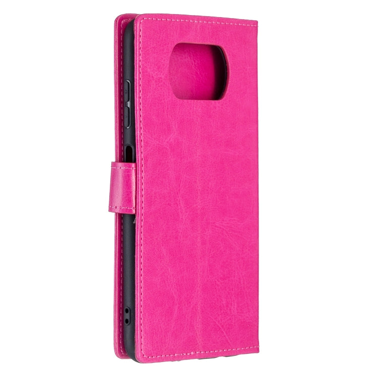 For Xiaomi Poco X3 NFC Crazy Horse Texture Horizontal Flip Leather Case with Holder & Card Slots & Wallet & Photo Frame