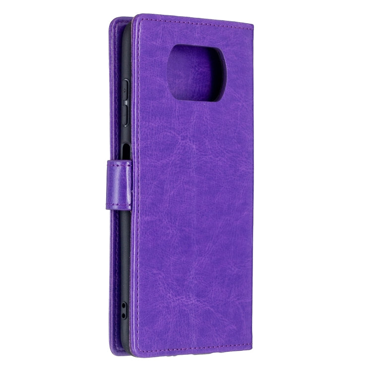For Xiaomi Poco X3 NFC Crazy Horse Texture Horizontal Flip Leather Case with Holder & Card Slots & Wallet & Photo Frame