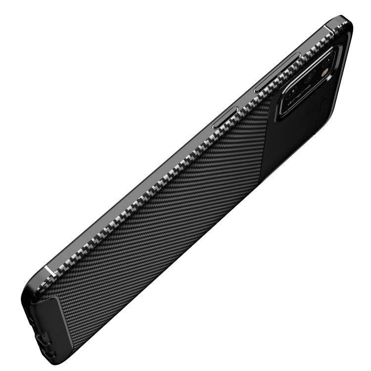 For Samsung Galaxy A32 5G Carbon Fiber Texture Shockproof TPU Case(Brown)