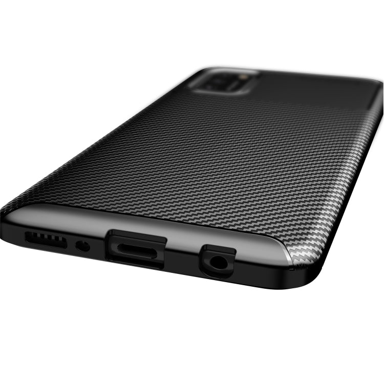 For Samsung Galaxy A32 5G Carbon Fiber Texture Shockproof TPU Case(Brown)