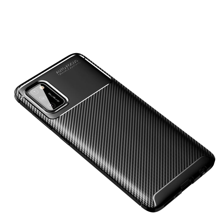 For Samsung Galaxy A02s 5G Carbon Fiber Texture Shockproof TPU Case