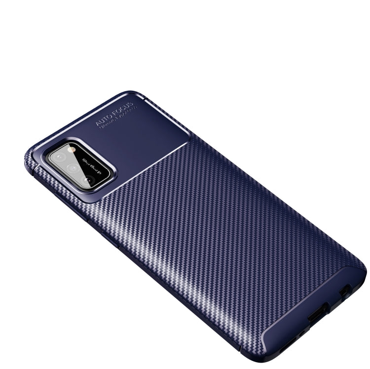 For Samsung Galaxy A02s 5G Carbon Fiber Texture Shockproof TPU Case