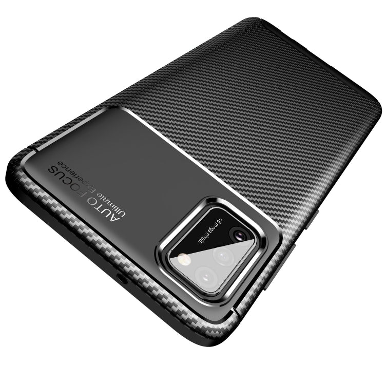 For Samsung Galaxy A02s 5G Carbon Fiber Texture Shockproof TPU Case