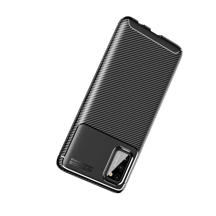 For Samsung Galaxy A02s 5G Carbon Fiber Texture Shockproof TPU Case