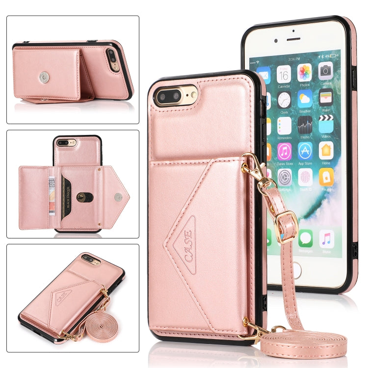 Multi-functional Cross-body Card Bag TPU+PU Back Cover Case with Holder & Card Slot & Wallet For iPhone 6 / 6s