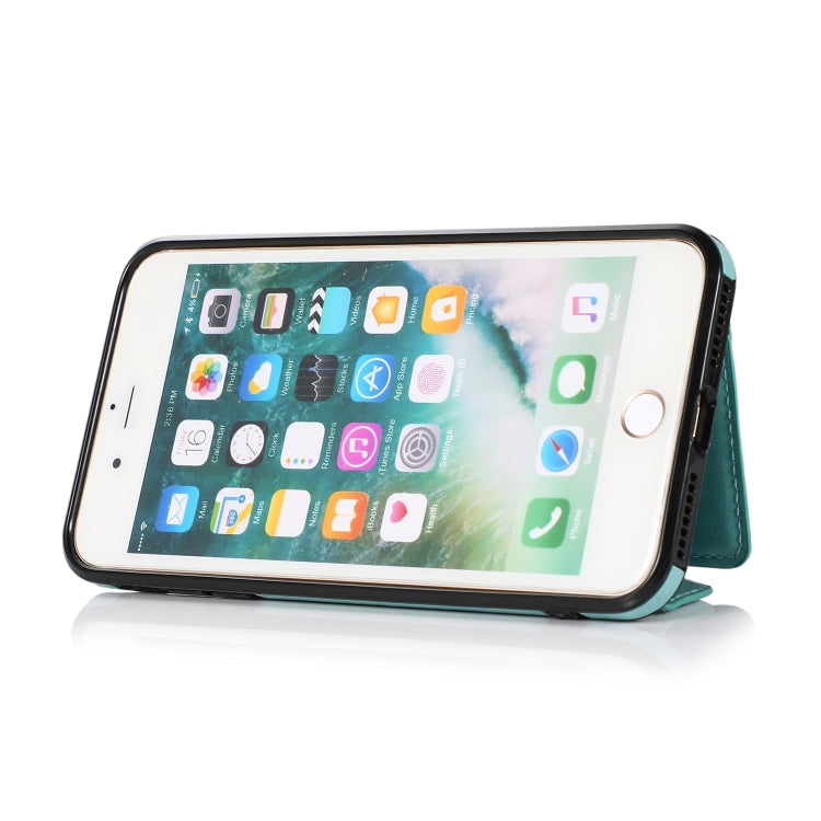 Multi-functional Cross-body Card Bag TPU+PU Back Cover Case with Holder & Card Slot & Wallet For iPhone 6 / 6s