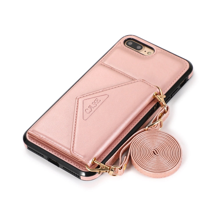 Multi-functional Cross-body Card Bag TPU+PU Back Cover Case with Holder & Card Slot & Wallet For iPhone 6 Plus / 6s Plus