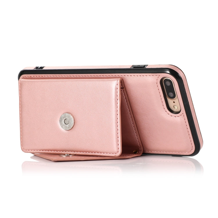 Multi-functional Cross-body Card Bag TPU+PU Back Cover Case with Holder & Card Slot & Wallet For iPhone 6 Plus / 6s Plus