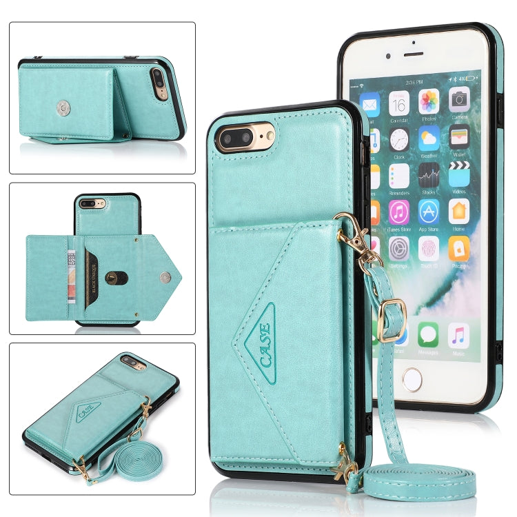 Multi-functional Cross-body Card Bag TPU+PU Back Cover Case with Holder & Card Slot & Wallet For iPhone 6 Plus / 6s Plus