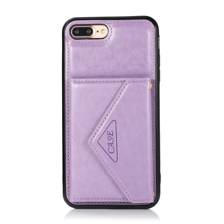 Multi-functional Cross-body Card Bag TPU+PU Back Cover Case with Holder & Card Slot & Wallet For iPhone 8 Plus / 7 Plus