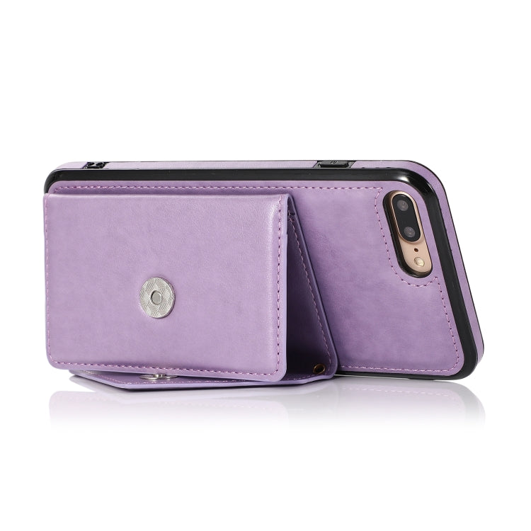 Multi-functional Cross-body Card Bag TPU+PU Back Cover Case with Holder & Card Slot & Wallet For iPhone 8 Plus / 7 Plus