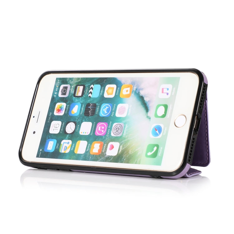 Multi-functional Cross-body Card Bag TPU+PU Back Cover Case with Holder & Card Slot & Wallet For iPhone 8 Plus / 7 Plus