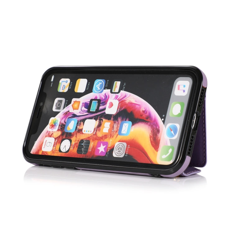 For iPhone X / XS Multi-functional Cross-body Card Bag TPU+PU Back Cover Case with Holder & Card Slot & Wallet