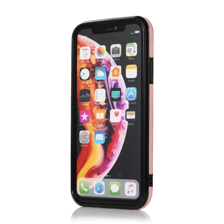 For iPhone X / XS Multi-functional Cross-body Card Bag TPU+PU Back Cover Case with Holder & Card Slot & Wallet
