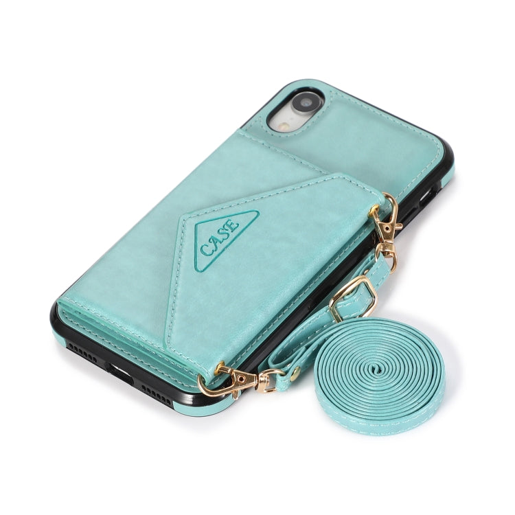 For iPhone X / XS Multi-functional Cross-body Card Bag TPU+PU Back Cover Case with Holder & Card Slot & Wallet