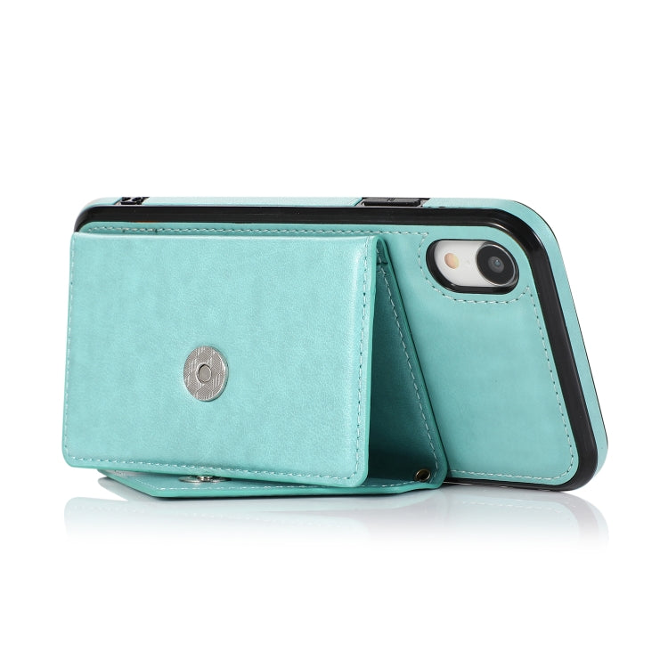 For iPhone X / XS Multi-functional Cross-body Card Bag TPU+PU Back Cover Case with Holder & Card Slot & Wallet