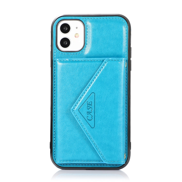 For iPhone 11 Multi-functional Cross-body Card Bag TPU+PU Back Cover Case with Holder & Card Slot & Wallet