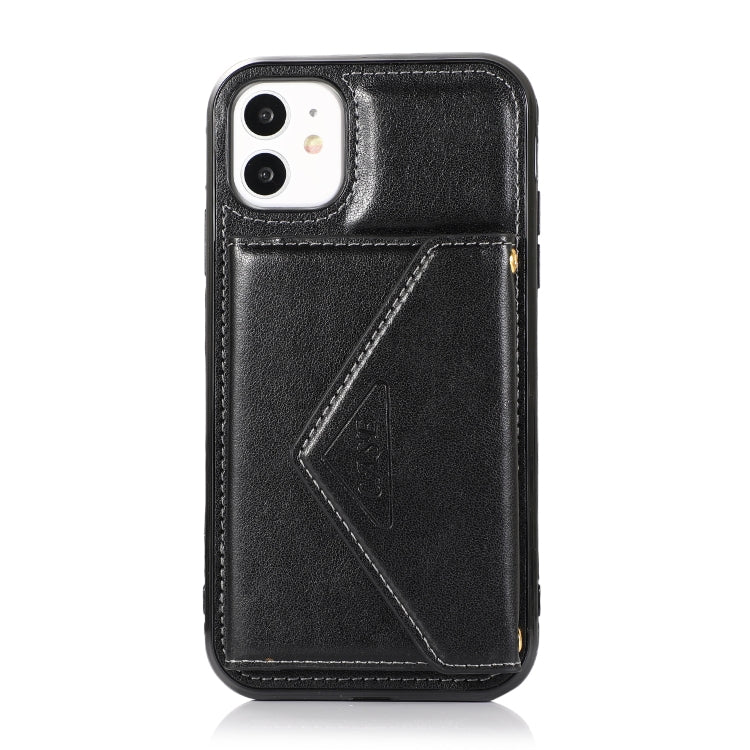 For iPhone 11 Pro Multi-functional Cross-body Card Bag TPU+PU Back Cover Case with Holder & Card Slot & Wallet