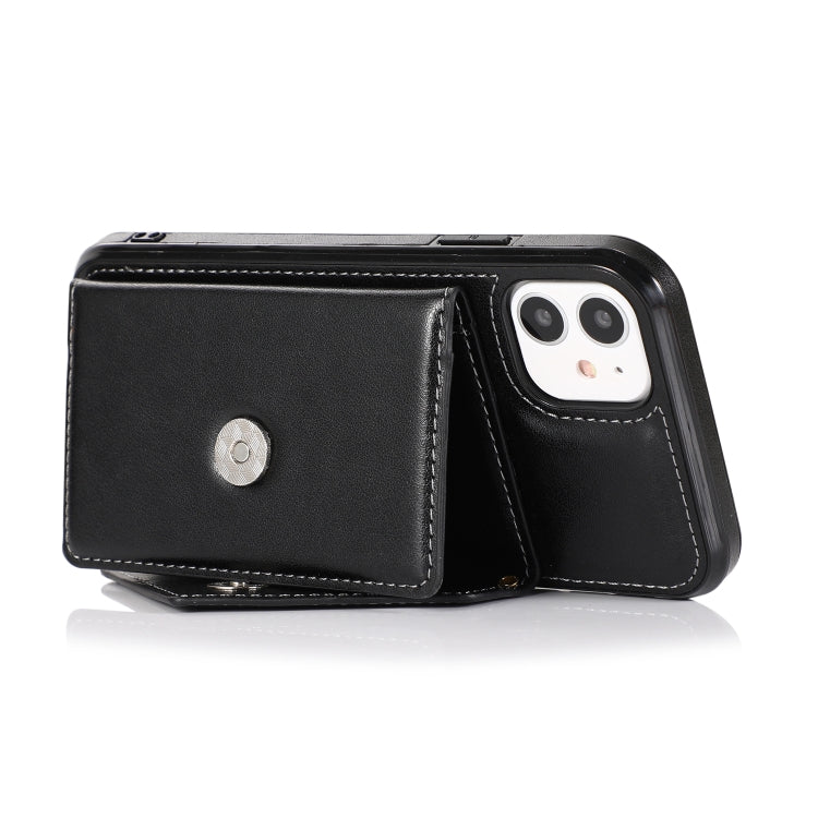 For iPhone 11 Pro Multi-functional Cross-body Card Bag TPU+PU Back Cover Case with Holder & Card Slot & Wallet