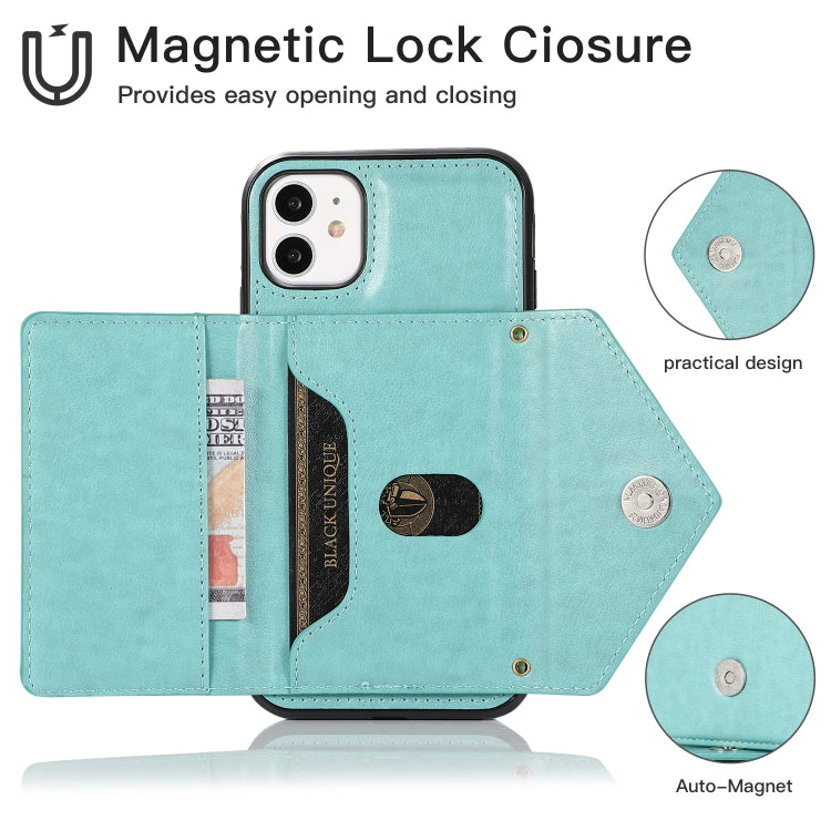 For iPhone 11 Pro Multi-functional Cross-body Card Bag TPU+PU Back Cover Case with Holder & Card Slot & Wallet