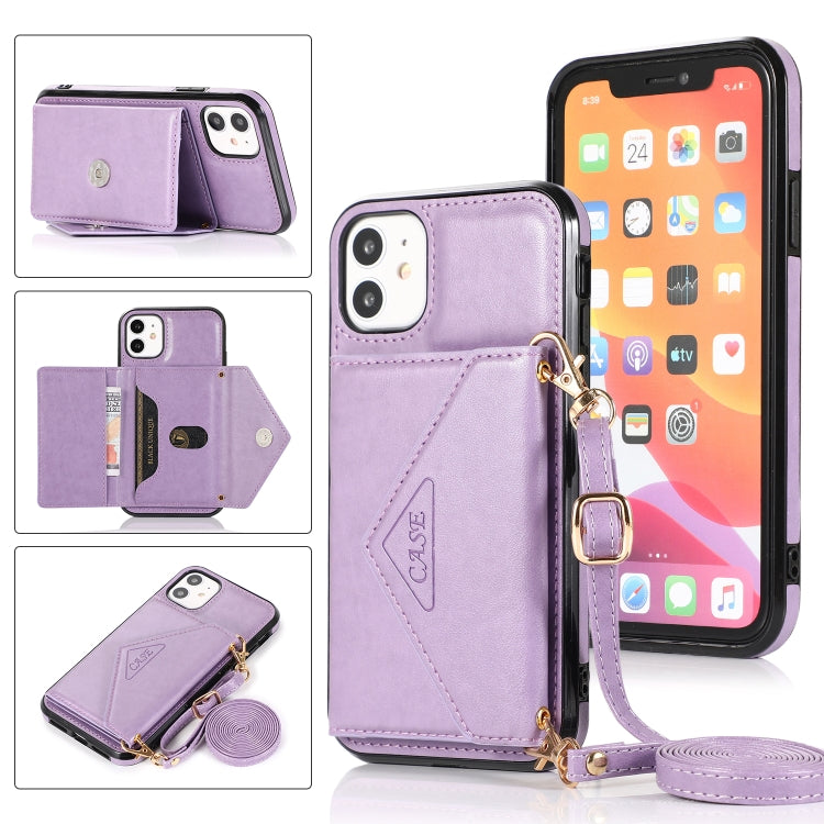 For iPhone 11 Pro Max Multi-functional Cross-body Card Bag TPU+PU Back Cover Case with Holder & Card Slot & Wallet