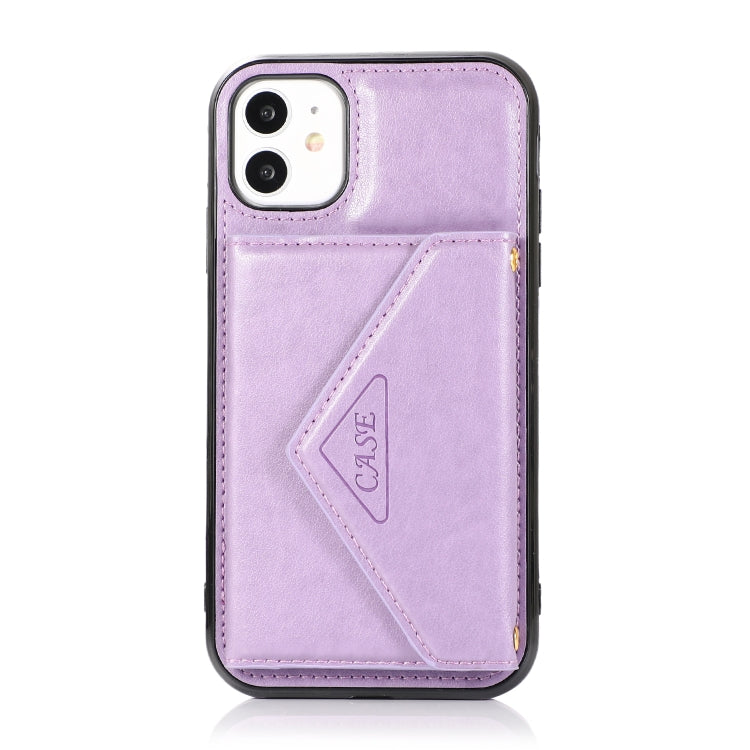 For iPhone 11 Pro Max Multi-functional Cross-body Card Bag TPU+PU Back Cover Case with Holder & Card Slot & Wallet