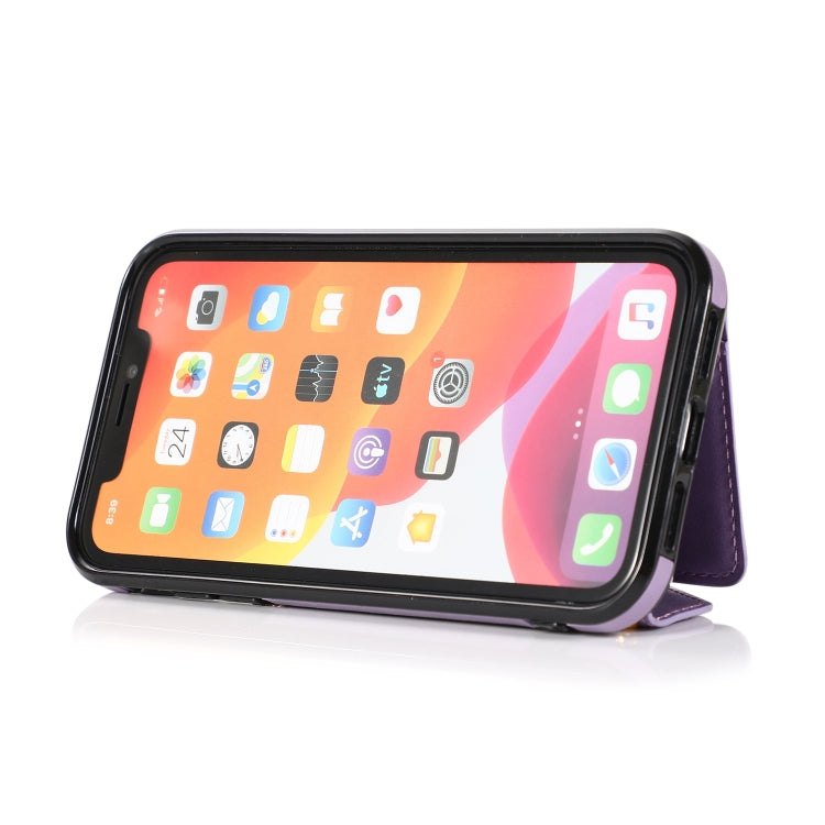 For iPhone 11 Pro Max Multi-functional Cross-body Card Bag TPU+PU Back Cover Case with Holder & Card Slot & Wallet