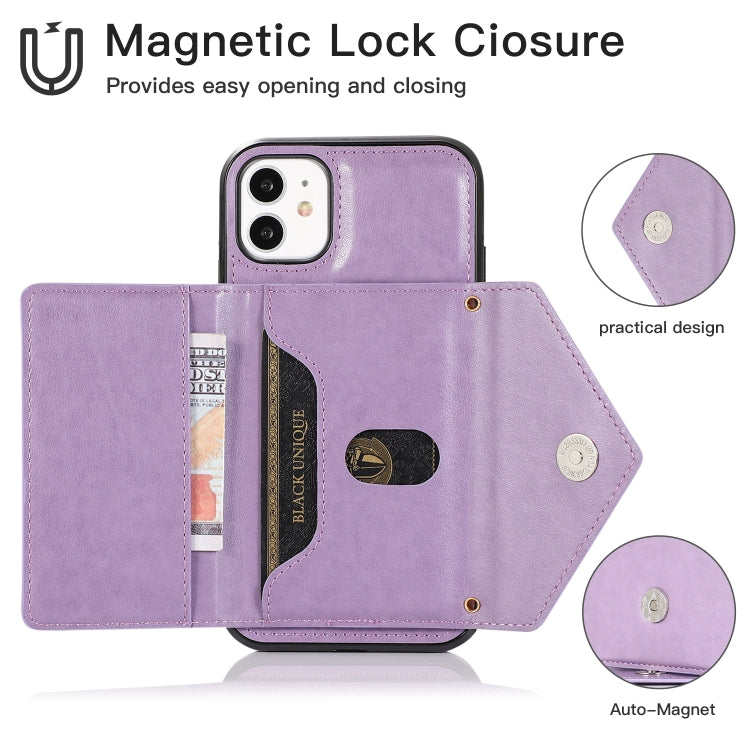 For iPhone 11 Pro Max Multi-functional Cross-body Card Bag TPU+PU Back Cover Case with Holder & Card Slot & Wallet