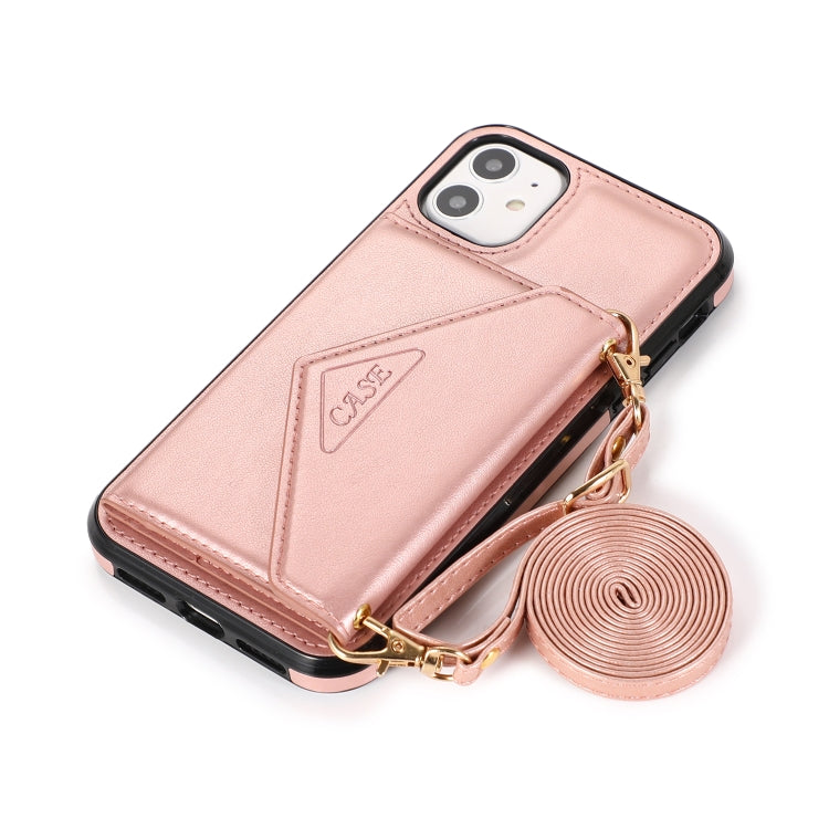 For iPhone 11 Pro Max Multi-functional Cross-body Card Bag TPU+PU Back Cover Case with Holder & Card Slot & Wallet