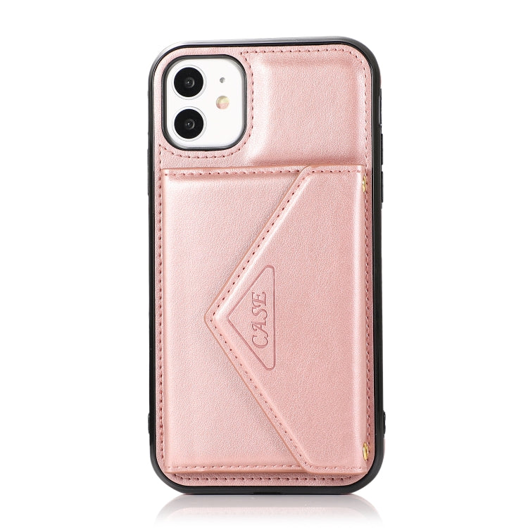 For iPhone 11 Pro Max Multi-functional Cross-body Card Bag TPU+PU Back Cover Case with Holder & Card Slot & Wallet