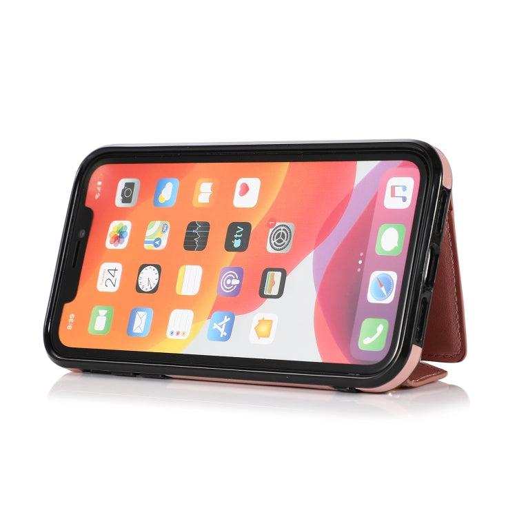 For iPhone 11 Pro Max Multi-functional Cross-body Card Bag TPU+PU Back Cover Case with Holder & Card Slot & Wallet