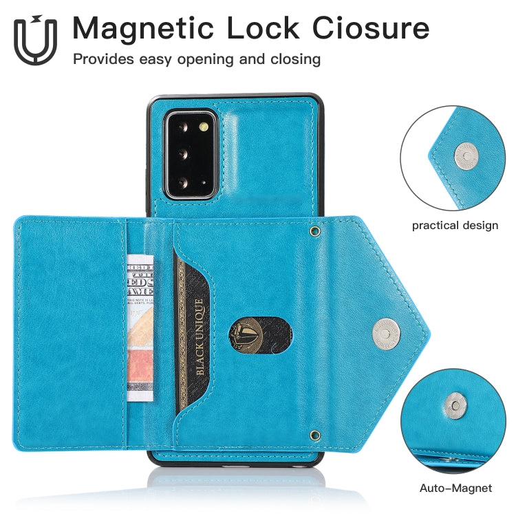 For Samsung Galaxy Note20 Ultra Multi-functional Cross-body Card Bag TPU+PU Back Cover Case with Holder & Card Slot & Wallet