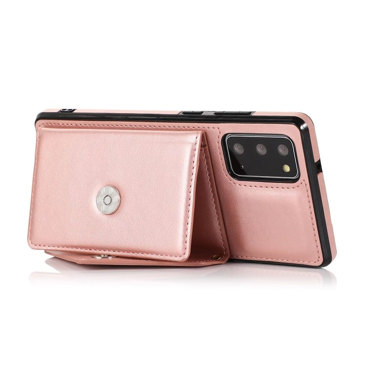 For Samsung Galaxy Note20 Ultra Multi-functional Cross-body Card Bag TPU+PU Back Cover Case with Holder & Card Slot & Wallet