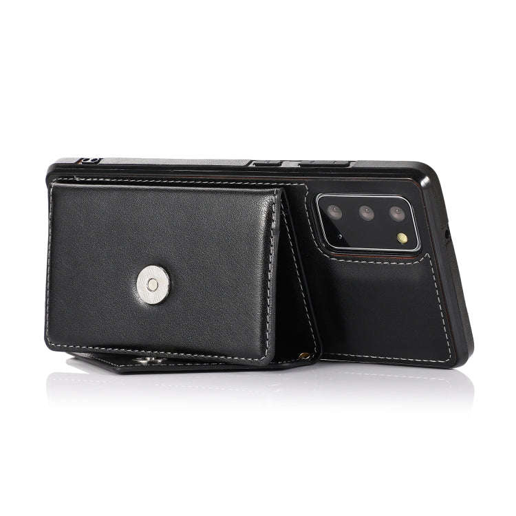 For Samsung Galaxy Note20 Multi-functional Cross-body Card Bag TPU+PU Back Cover Case with Holder & Card Slot & Wallet