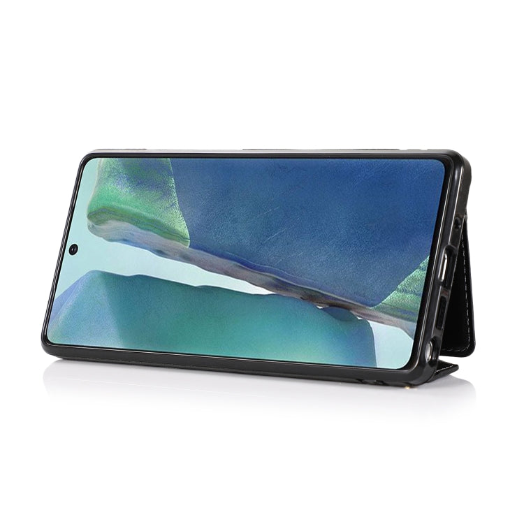 For Samsung Galaxy Note20 Multi-functional Cross-body Card Bag TPU+PU Back Cover Case with Holder & Card Slot & Wallet