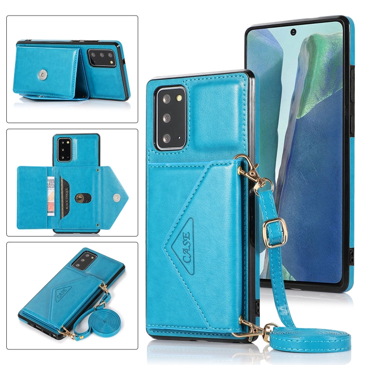 For Samsung Galaxy Note20 Multi-functional Cross-body Card Bag TPU+PU Back Cover Case with Holder & Card Slot & Wallet