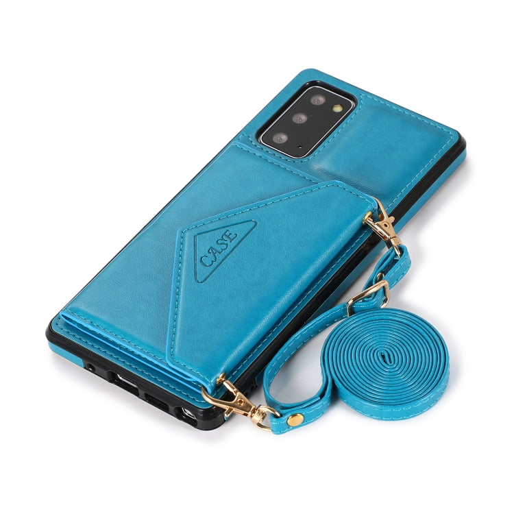 For Samsung Galaxy Note20 Multi-functional Cross-body Card Bag TPU+PU Back Cover Case with Holder & Card Slot & Wallet