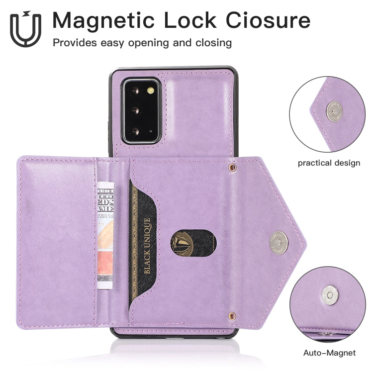 For Samsung Galaxy Note20 Multi-functional Cross-body Card Bag TPU+PU Back Cover Case with Holder & Card Slot & Wallet