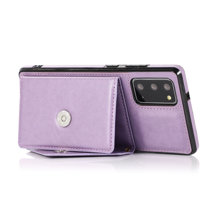 For Samsung Galaxy S20 Multi-functional Cross-body Card Bag TPU+PU Back Cover Case with Holder & Card Slot & Wallet