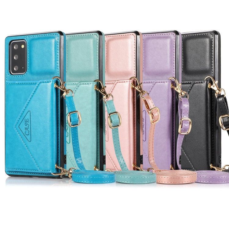 For Samsung Galaxy S20 Multi-functional Cross-body Card Bag TPU+PU Back Cover Case with Holder & Card Slot & Wallet