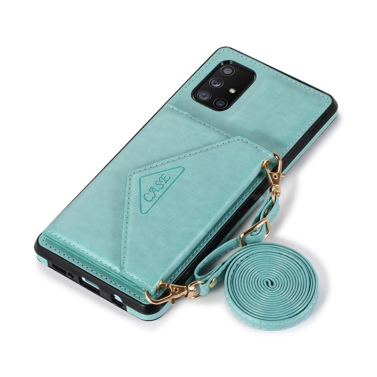 For Samsung Galaxy A71 4G Multi-functional Cross-body Card Bag TPU+PU Back Cover Case with Holder & Card Slot & Wallet