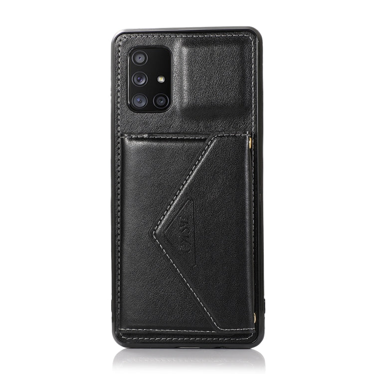 For Samsung Galaxy M31 Multi-functional Cross-body Card Bag TPU+PU Back Cover Case with Holder & Card Slot & Wallet