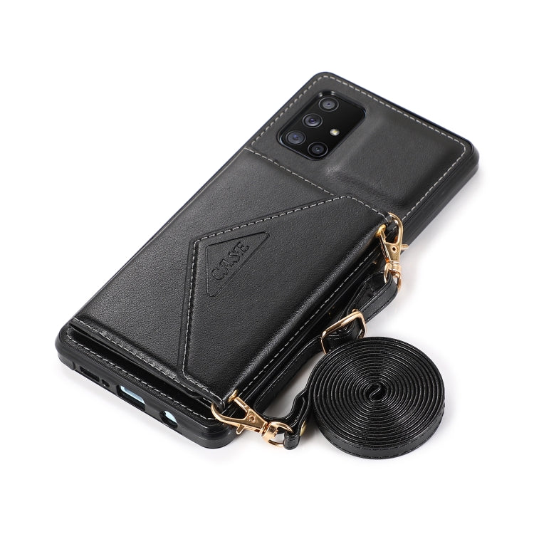 For Samsung Galaxy M31 Multi-functional Cross-body Card Bag TPU+PU Back Cover Case with Holder & Card Slot & Wallet