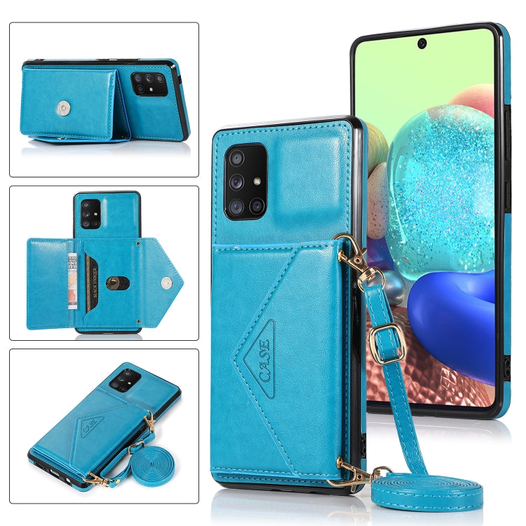 For Samsung Galaxy M31 Multi-functional Cross-body Card Bag TPU+PU Back Cover Case with Holder & Card Slot & Wallet