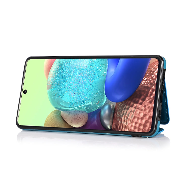 For Samsung Galaxy M31 Multi-functional Cross-body Card Bag TPU+PU Back Cover Case with Holder & Card Slot & Wallet
