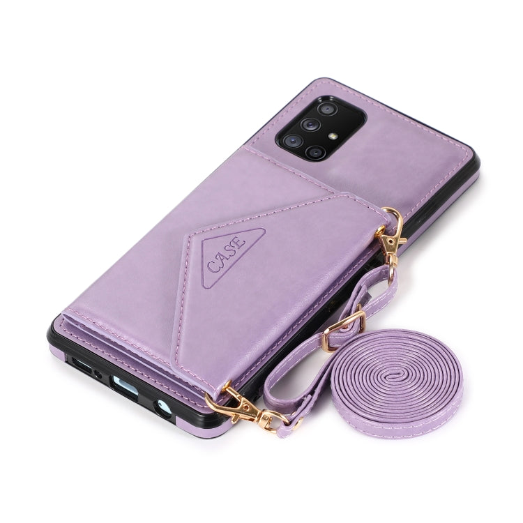For Samsung Galaxy M31 Multi-functional Cross-body Card Bag TPU+PU Back Cover Case with Holder & Card Slot & Wallet